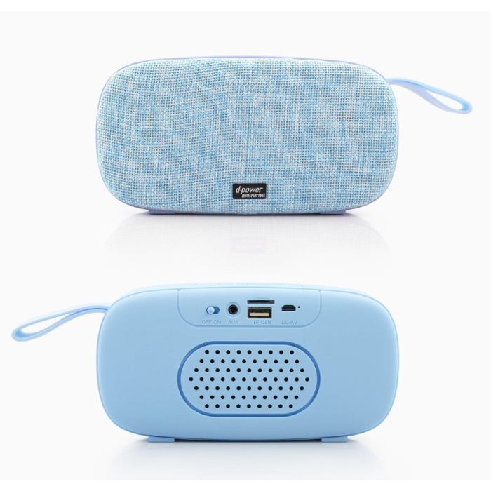 D-Power BM-04 Bluetooth Speaker 6 Watts - Sky Blue