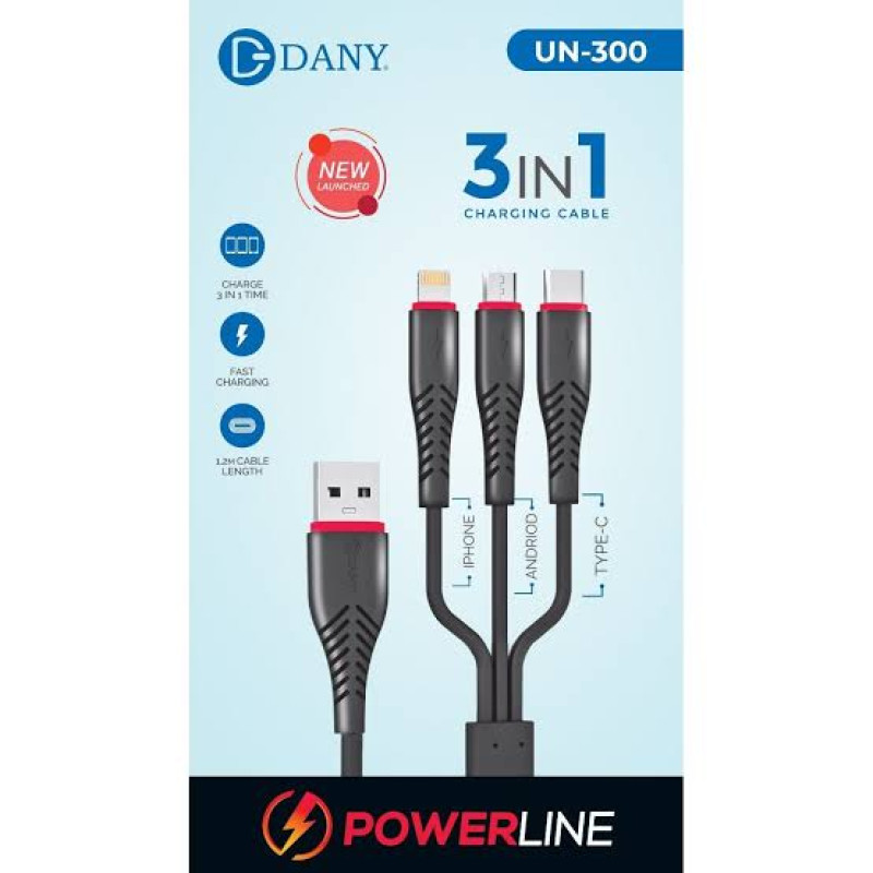 Dany UN-300 3 In 1 Cable 