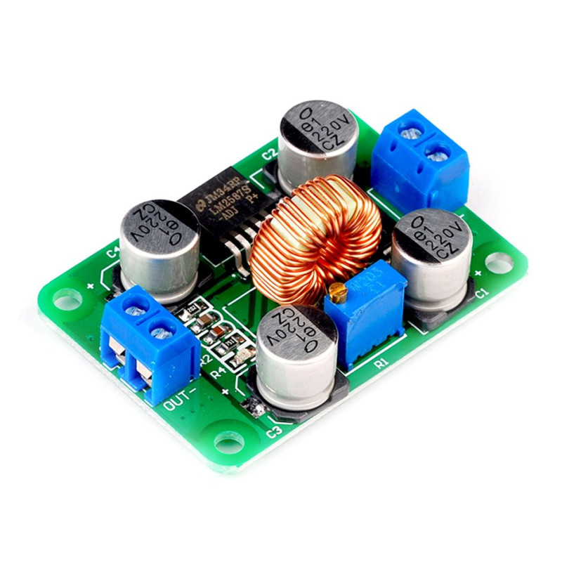 Dc-Dc High Power Terminal Boost Voltage Module Lm2587 Boost Module Peak 5A - green