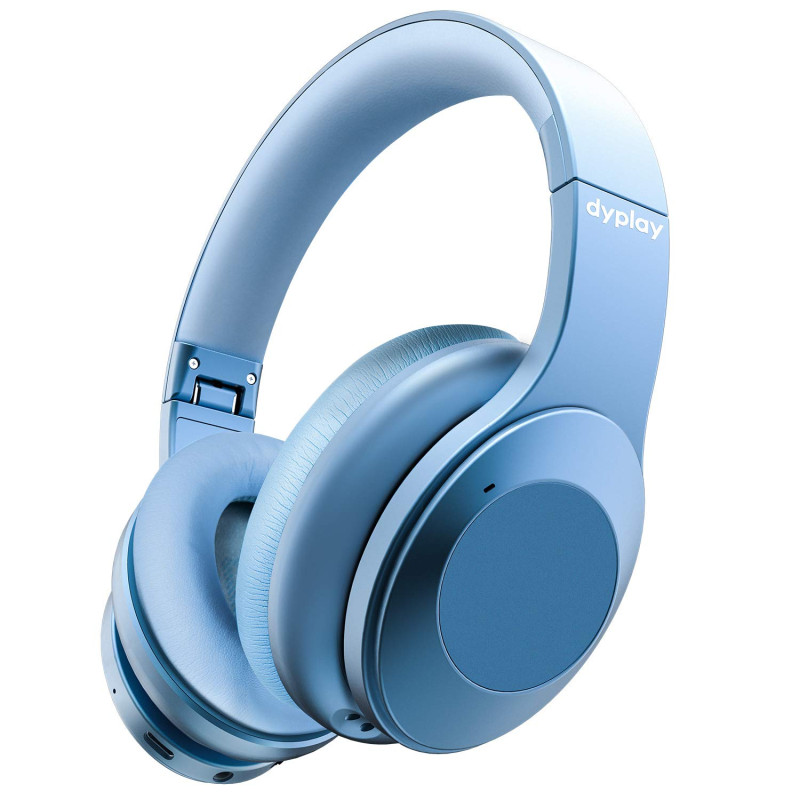 Dyplay ANC Hybrid Bluetooth Headphone With Mic - Blue