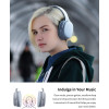 Dyplay Urban Traveller ANC Bluetooth Headphone With Mic - 12 Hour Play Time - Grey