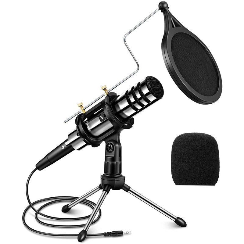 EIVOTOR 3.5mm Condenser Microphone