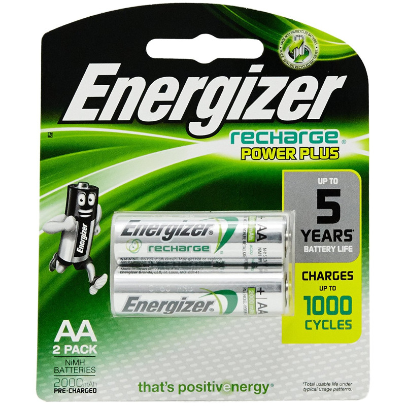 Energizer AA 2300 mAh Rechargeable Batteries (Pack of 2)