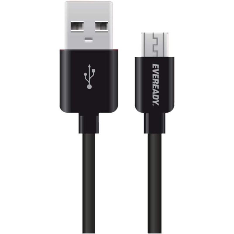 Eveready Micro Usb Cable 1m Black