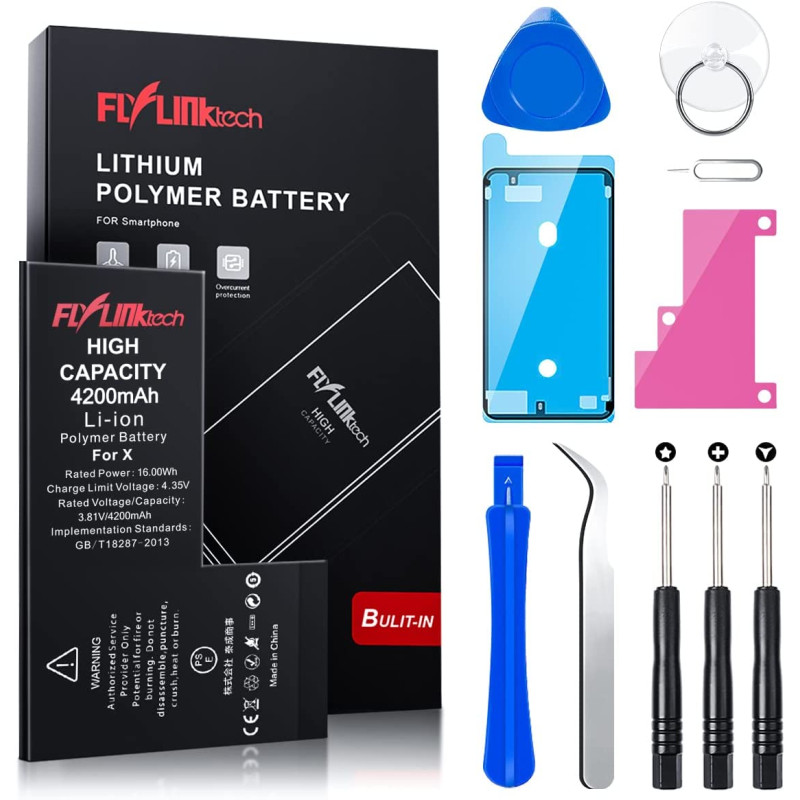 FLYLINKTECH For iPhone XS Polymer Battery