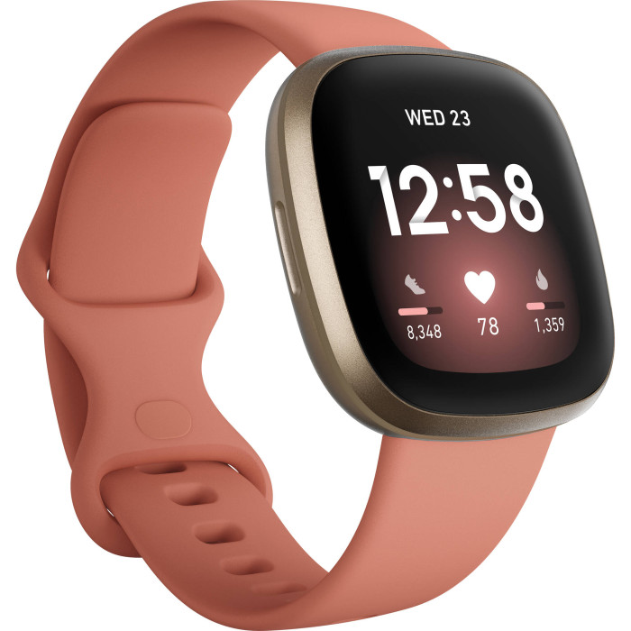 Fitbit Versa 3 Pink Clay Smart Watch Fitbit Versa 3 Pink Clay Smart Watch