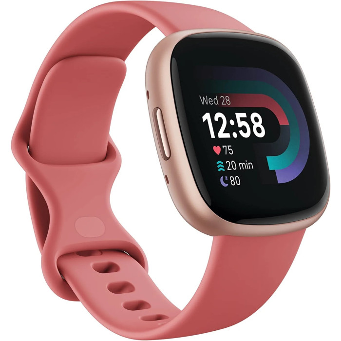 Fitbit Versa 4 Copper Rose Pink Smart Watch Fitbit Versa 4 Copper Rose Pink Smart Watch