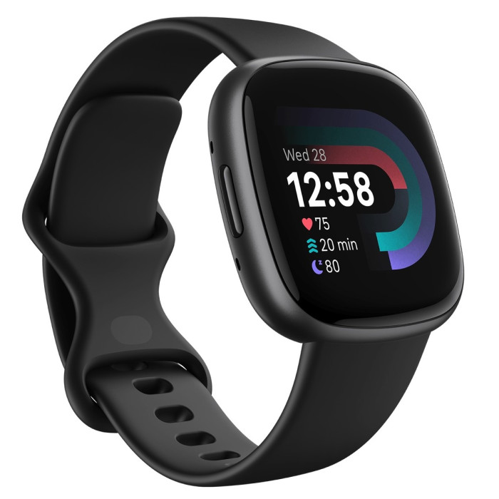 Fitbit Versa 4 Graphite Black Smart Watch  Fitbit Versa 4 Graphite Black Smart Watch