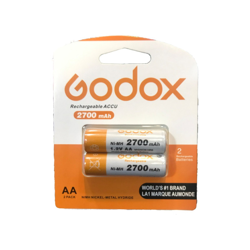 Godox 2700 mAh AA Rechargeable Pack Of 2