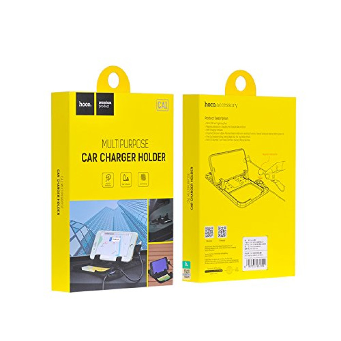 HOCO CA1 Multipurpose Car Charger Holder for iPhone Samsung Android