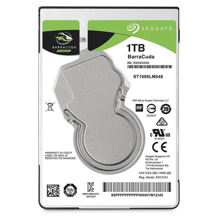 Seagate 1TB BarraCuda 2.5-Inch 7mm Internal Hard Drive (ST1000LM048) Seagate 1TB BarraCuda 2.5-Inch 7mm Internal Hard Drive (ST1000LM048)