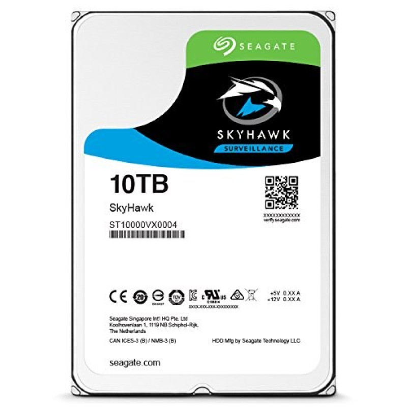 Seagate SkyHawk 10TB Surveillance Hard Drive (ST10000VX0004)