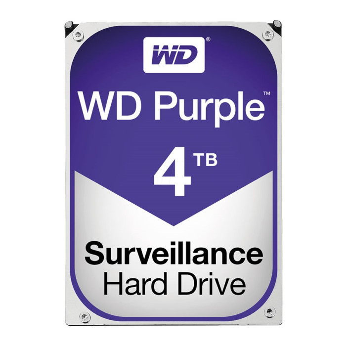 WD Purple 4TB Surveillance Hard Disk Drive - Intellipower SATA 6 Gbs 64MB Cache 3.5 Inch - WD40PURZ WD Purple 4TB Surveillance Hard Disk Drive - Intellipower SATA 6 Gbs 64MB Cache 3.5 Inch - WD40PURZ