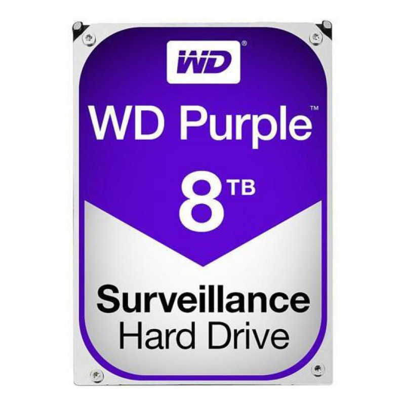 WD Purple 8TB Surveillance Hard Disk Drive - Intellipower SATA 6Gbs 3.5 Inch