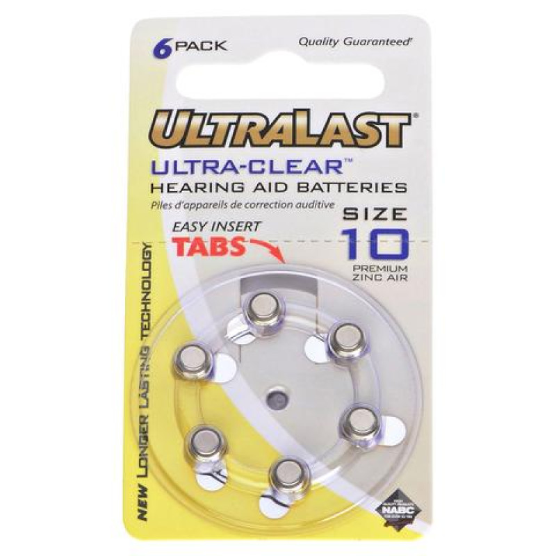Hearing Aid Battery UL10HA Replaces Duracell - DA230