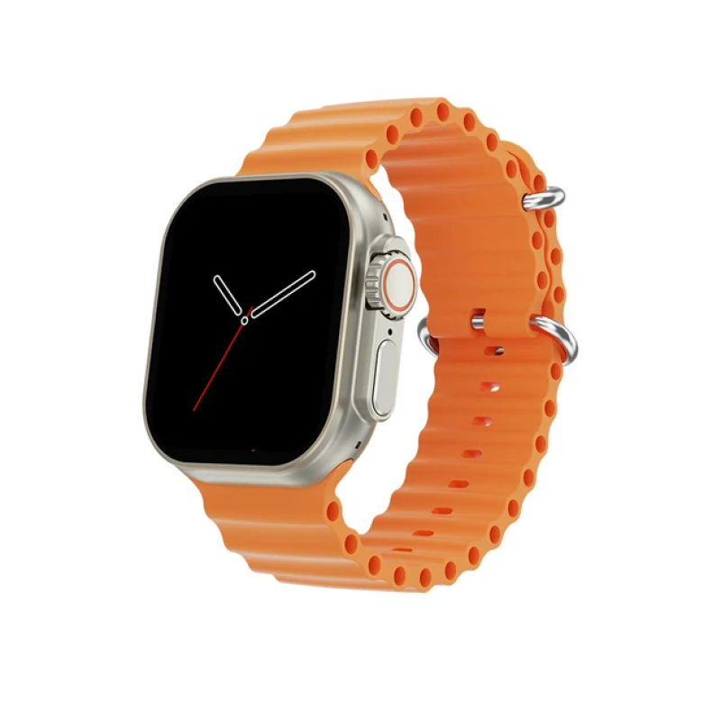 IW8 Ultra Apple Logo Smart Watch Orange 