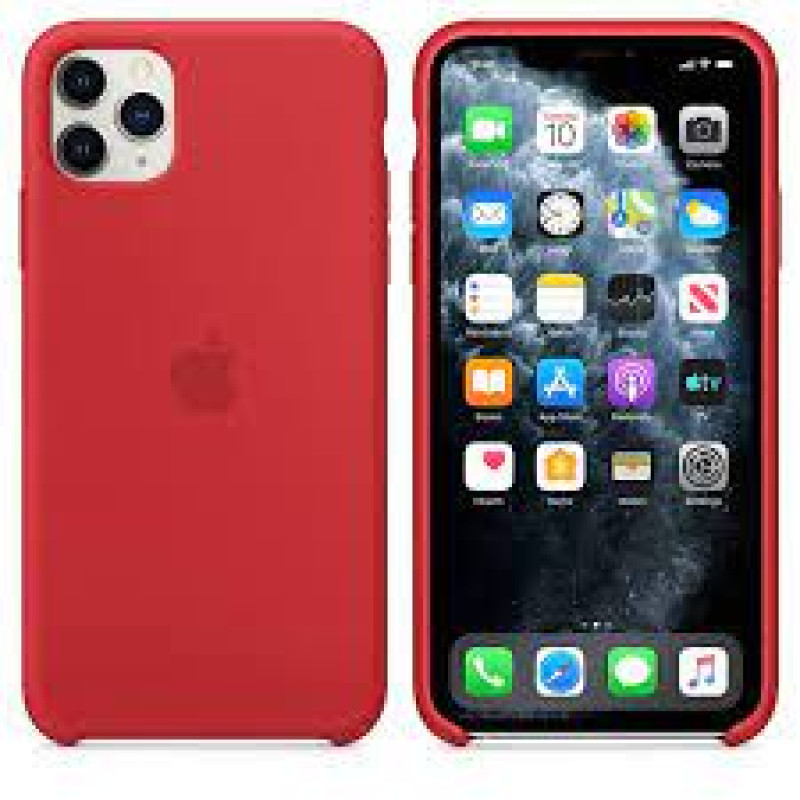 Iphone 11 Pro Max Silicone Cover Red