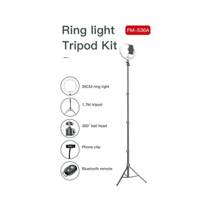JMARY RING LIGHT Kit FM-536A 10 inch