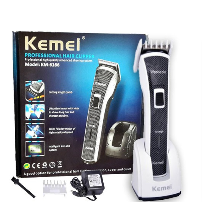 Kemei KM-6166 Waterproof Rechargeable Trimmer