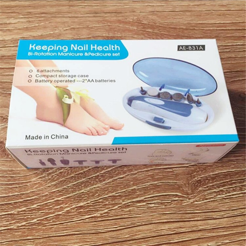 Keeping Nail Health Bi-Rotation Manicure & Pedicure Set