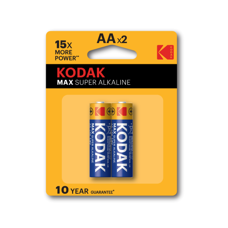 Kodak Max Super Alkaline AA (Pack of 2)