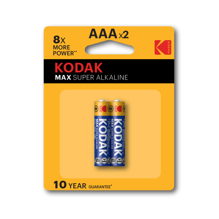 Kodak Max Super Alkaline AAA (Pack of 2)