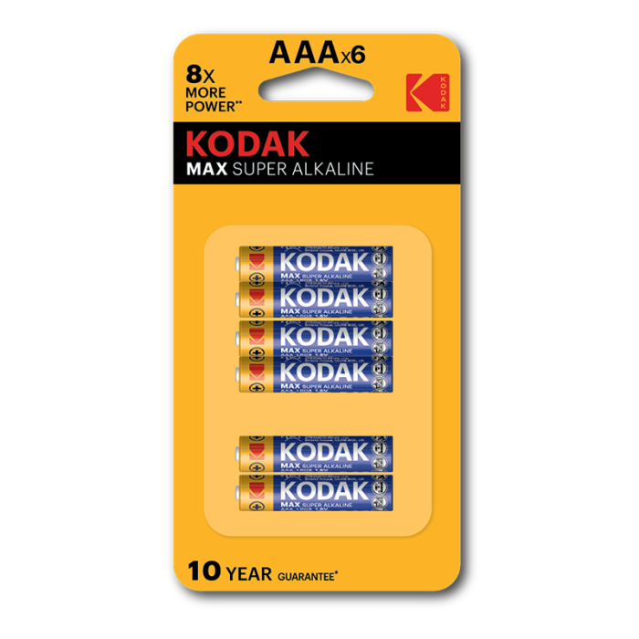 Kodak Max Super Alkaline AAA (Pack of 6)