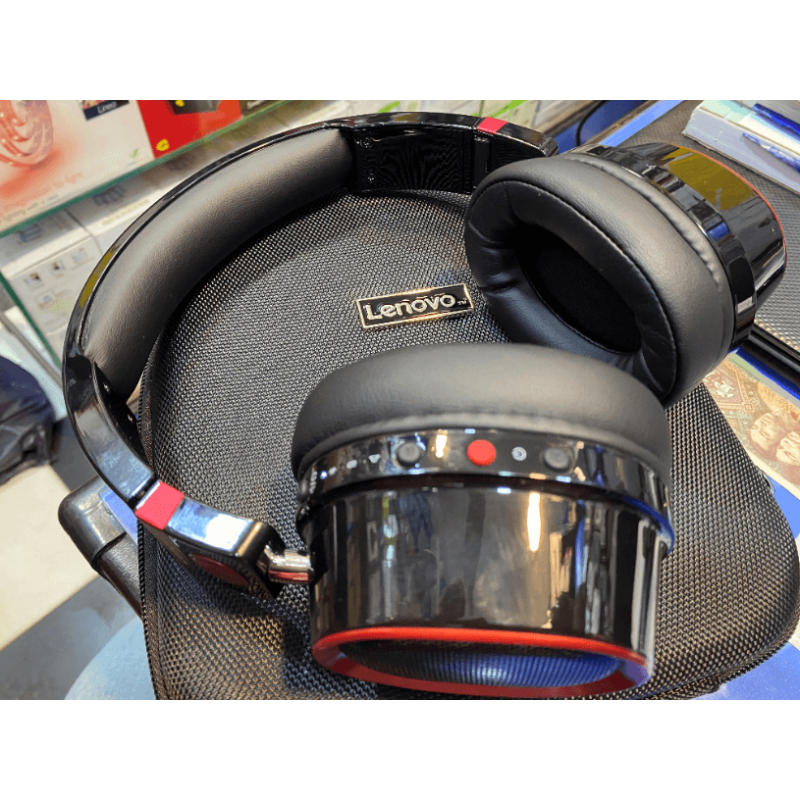 Lenovo Bluetooth Headphone with Dual Speakers 2 in 1
