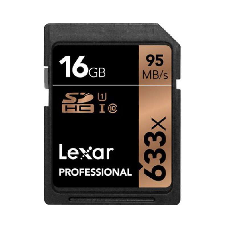 Lexar 16GB Professional 633x UHS-I SDHC Memory Card