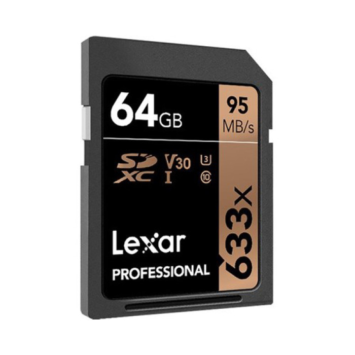 Lexar 64GB Professional 633x UHS-I SDXC Memory Card