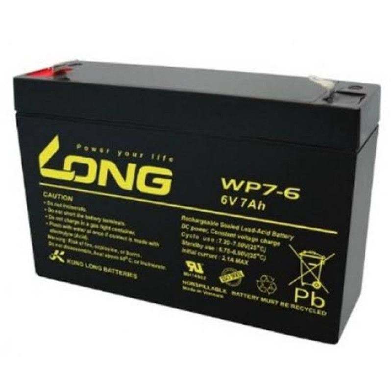 Long 6V 7Ah Dry Battery
