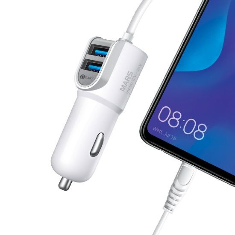 Mars M-90 Car Charger With 1M Cable