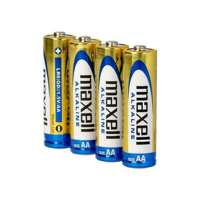 Maxell AA Alkaline Battery (Pack of 4)