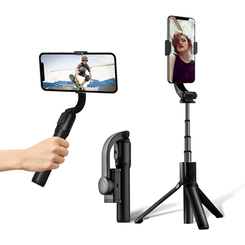 NEKAN H5 Gimbal Stabilizer for Smartphones - Portable Phone Gimbal with Wireless Remote