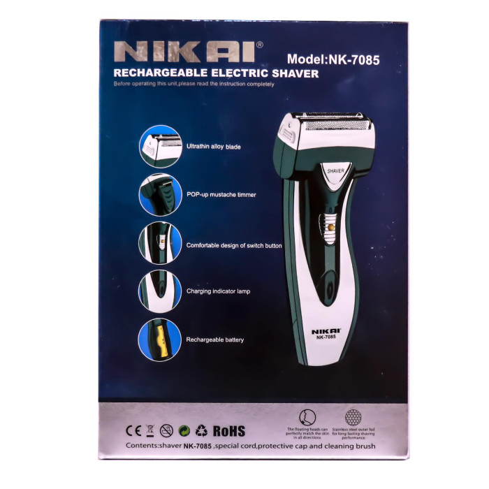NIKAI NK-7085 Rechargeable Shaver Professional Shaving Machine