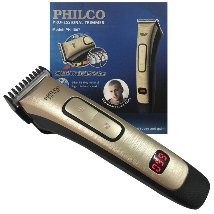PHILCO Portable Rechargeable Trimmer with Digital Battery Indication