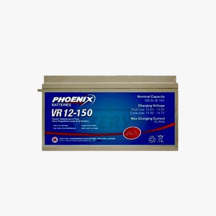 Pheonix 12V 150Ah Lead Acid Dry Battery Pheonix 12V 150Ah Lead Acid Dry Battery