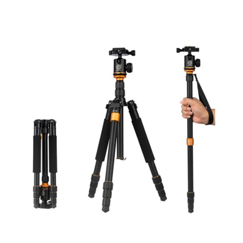 Q999S Multifunctional Professional DSLR Tripod and Monopod 