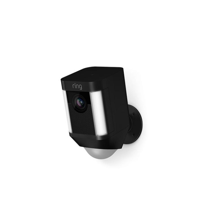 Ring Spotlight Cam 1080p Outdoor Wi-Fi Camera with Night Vision, Black Ring Spotlight Cam 1080p Outdoor Wi-Fi Camera with Night Vision, Black