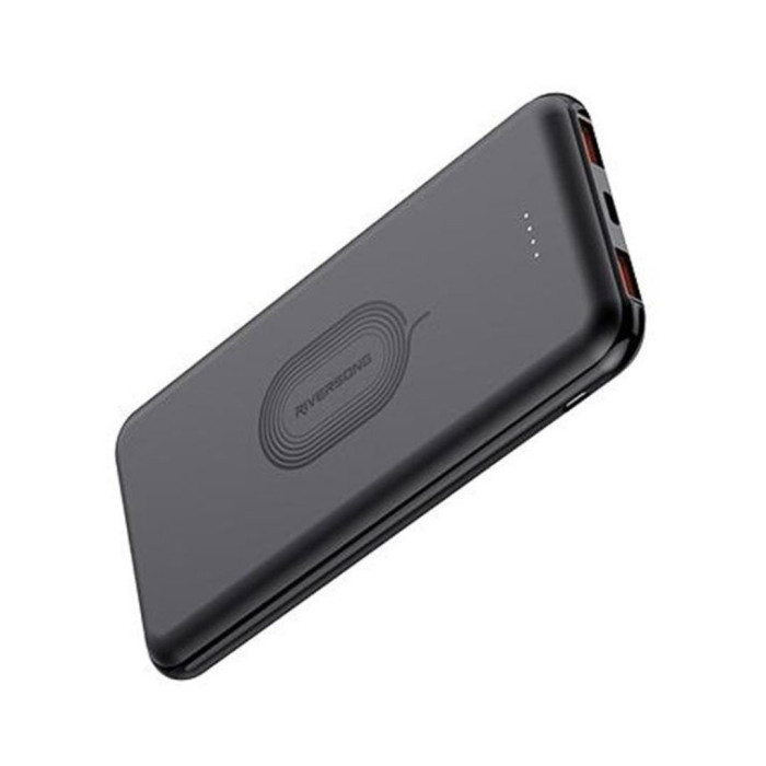 Riversong Gravity 10 Wireless 10,000 mAh 2.1A Power Bank | Black |