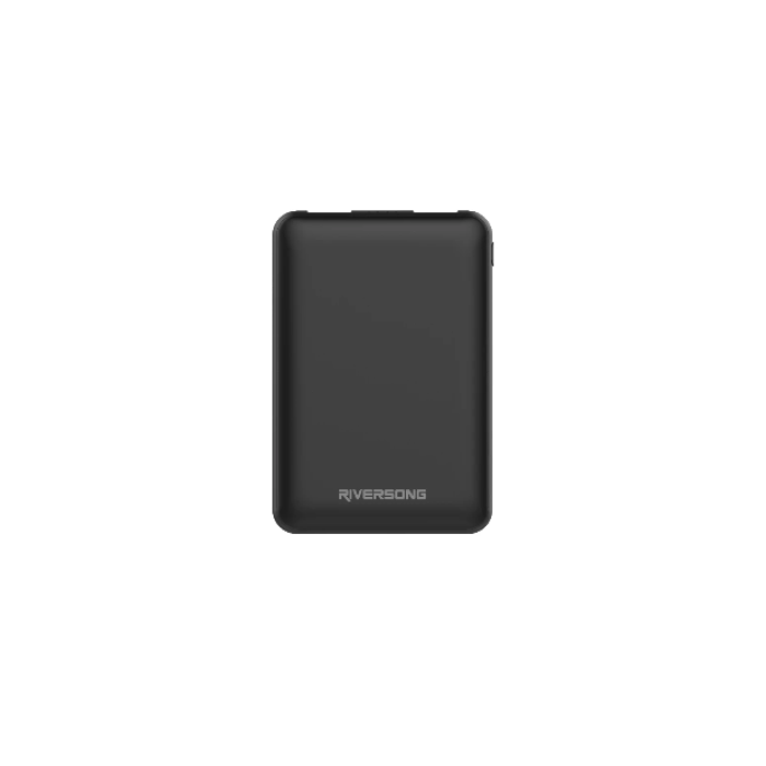 Riversong Nemo 05 5000mAh 2.1A Cable Charging Power Bank  Black 