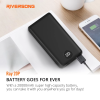 Riversong Ray 20P 20,000mAh 2.4A Fast Charging Power Bank | Black |