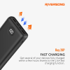 Riversong Ray 20P 20,000mAh 2.4A Fast Charging Power Bank | Black |