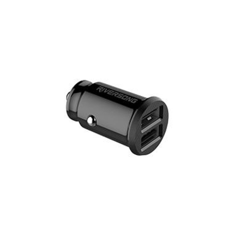 Riversong Safari P4 4.8A Super Fast Charging Car Charger | Black |