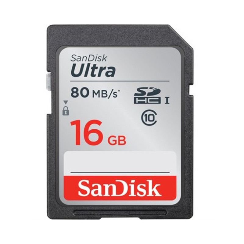 SanDisk 16GB Ultra UHS-I SDHC Memory Card (Class 10)