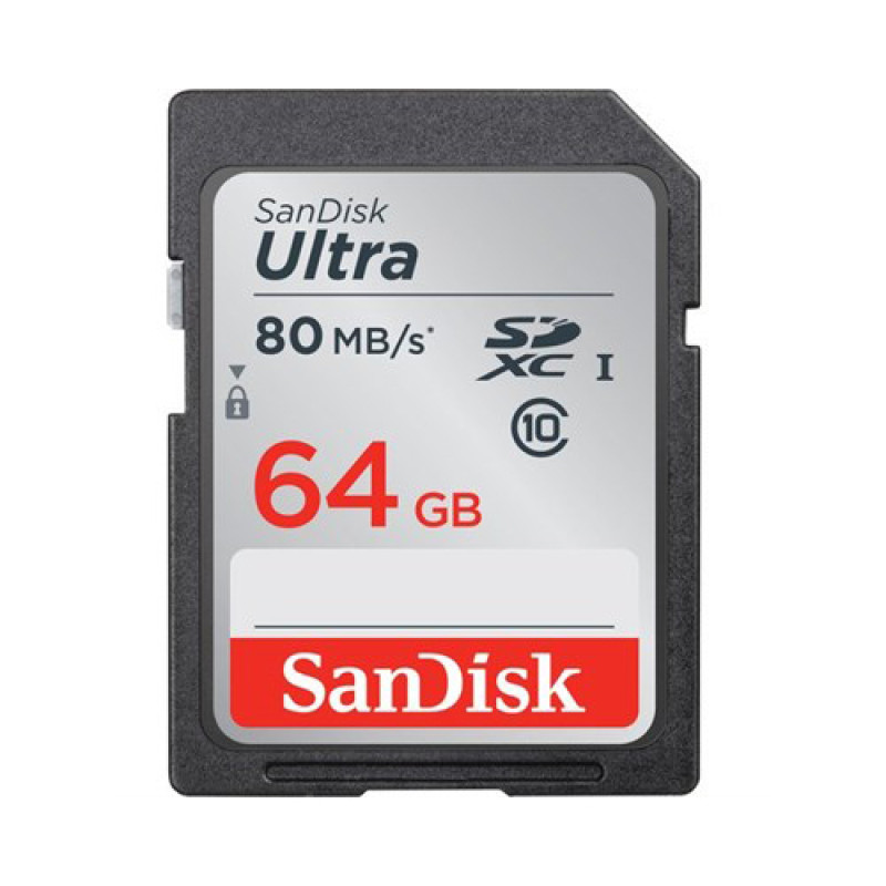 SanDisk 64GB Ultra UHS-I SDXC Memory Card (Class 10)