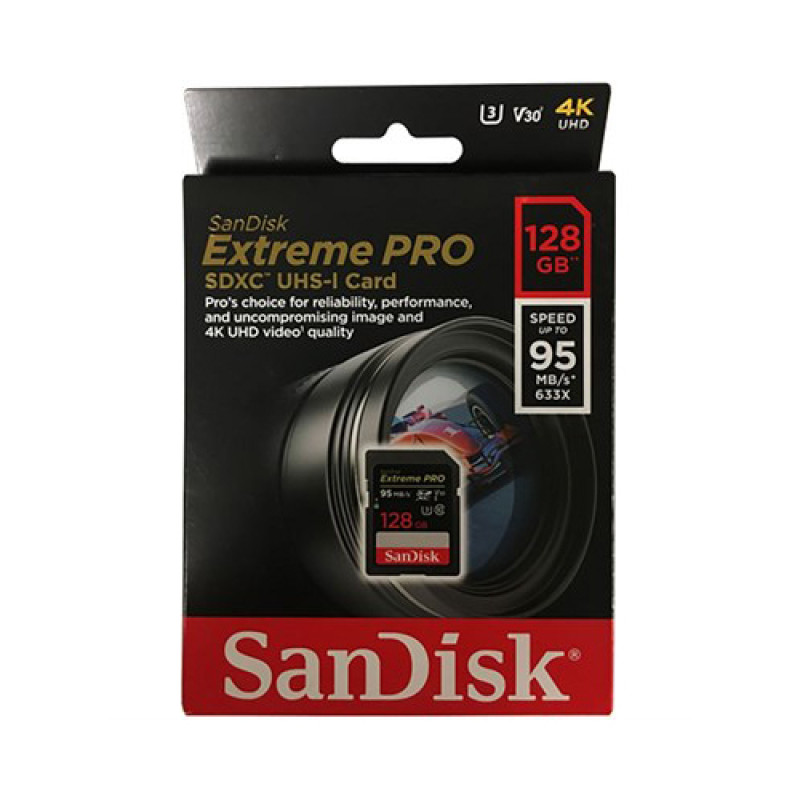 Sandisk Extreme Pro SDXC UHS-I 128GB (95MBs) Memory Card