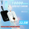 TJ-P10 - 10000 mAh Fast Charging Power Bank - White