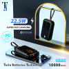 TJ-P10 - 10000 mAh Fast Charging Power Bank - Black