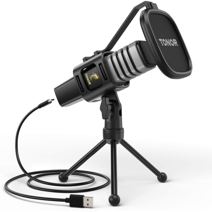 TONOR TC-30 USB Microphone With Tripod Stand